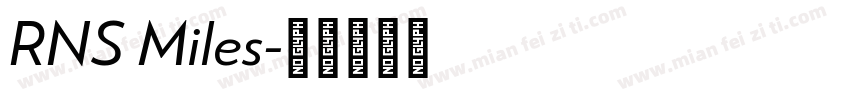 RNS Miles字体转换